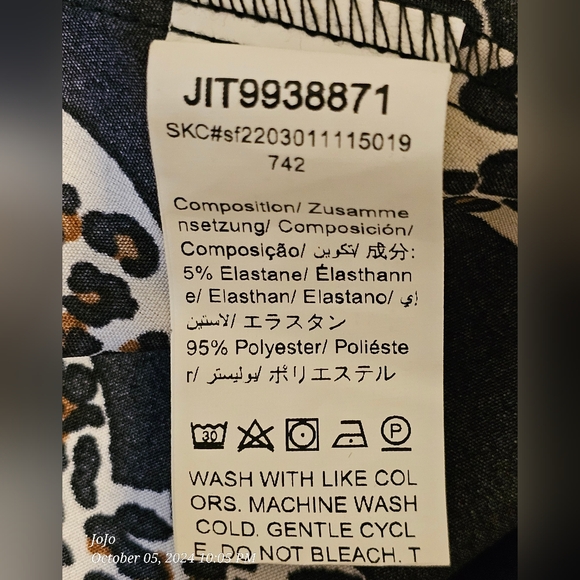 SHEIN LUNE Plus Heart ❤️ Leopard Print Dress 18W/3X - Picture 9 of 10